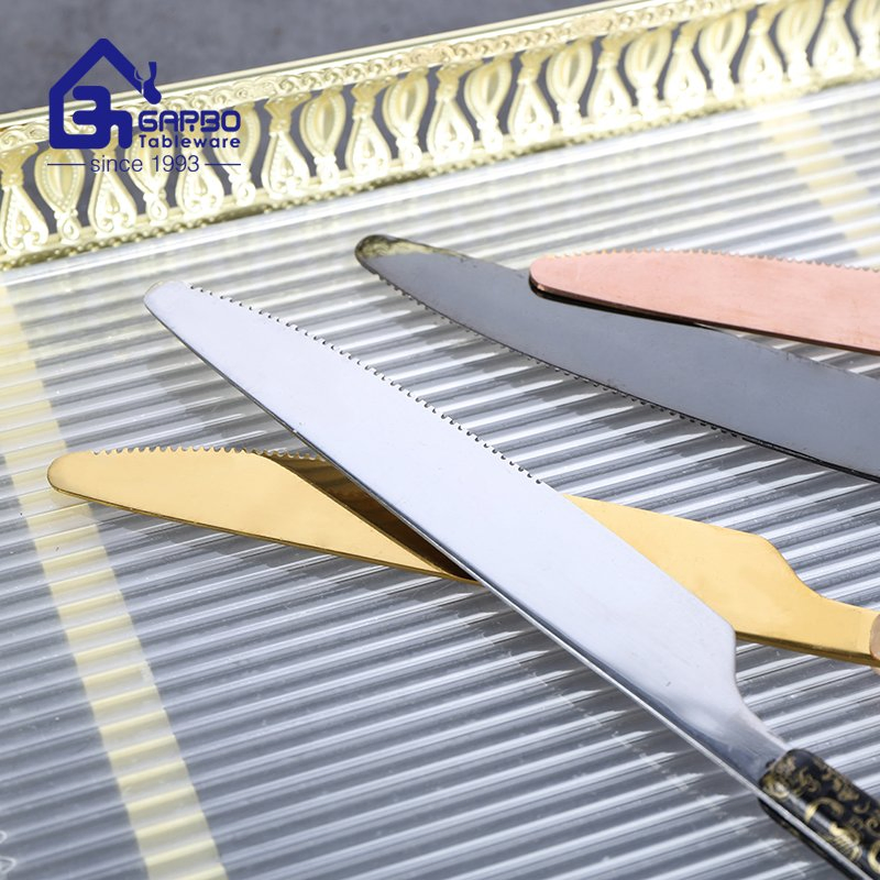 Hot Selling Wood Grain ABS Handle Stainless Steel Cutlery Flatware Dinner Fork