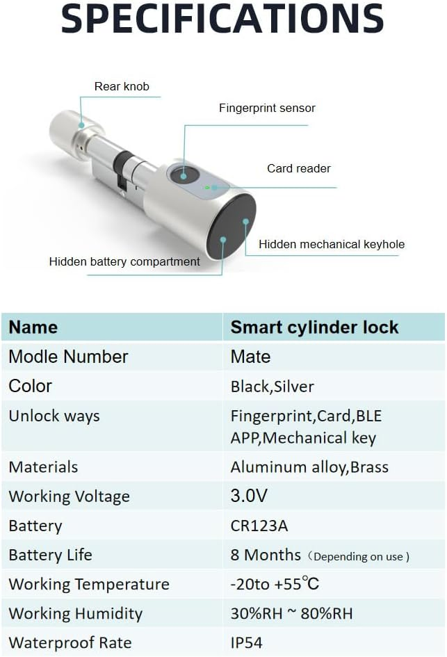 Automatic Deadbolt Ttlock APP Card Keypad Smart Door Lock Tuya Hardware Key Fingerprint Biometric WiFi BLE Home