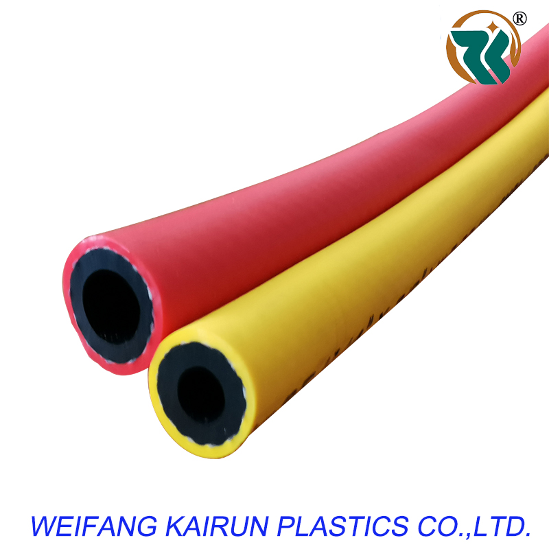 5mm/6mm/8mm/9mm/10mm/12mm Flexible Hybrid PVC Twin Welding Hose Reinforced Polyester Hose