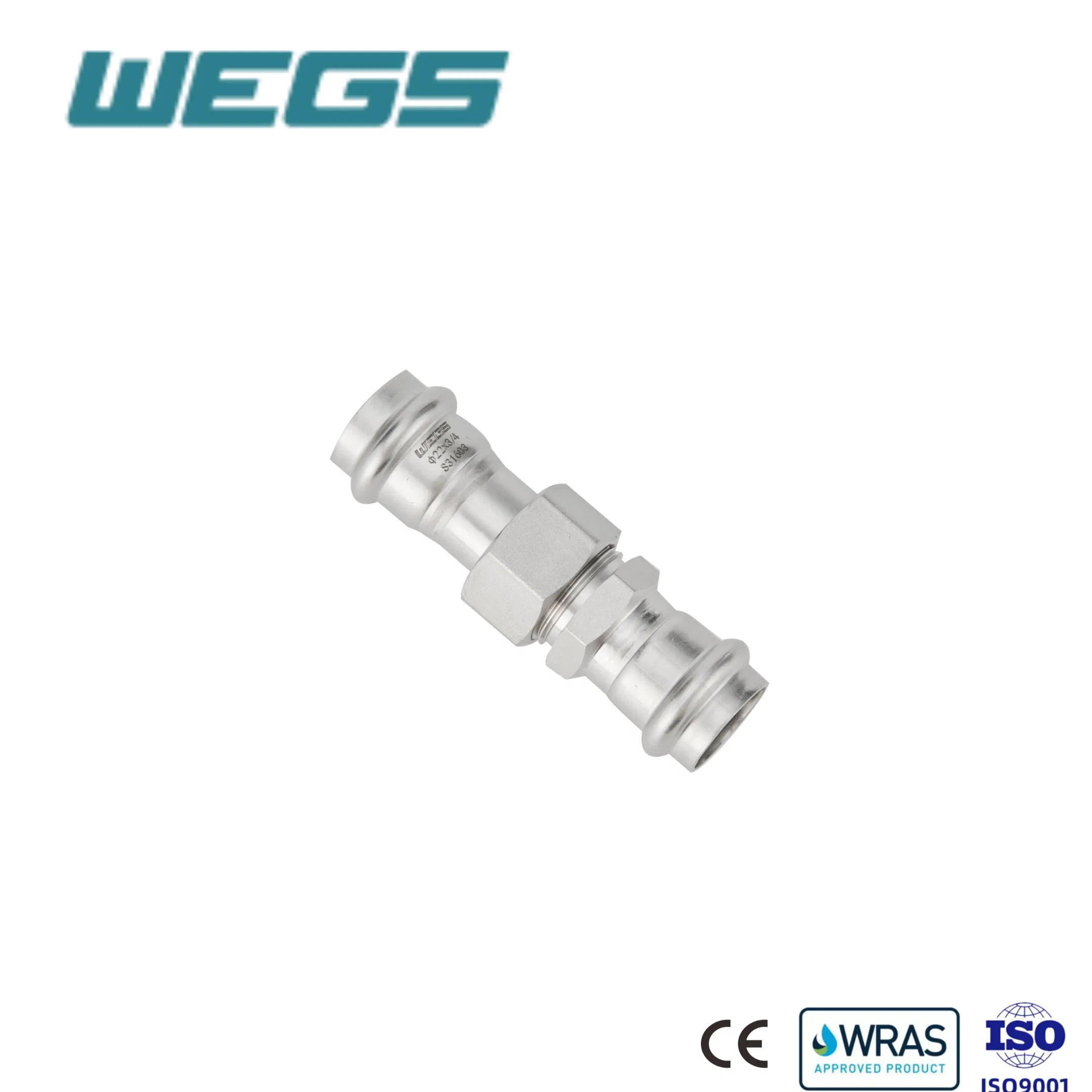 304/316L Stainless Steel Press Female Union for Pipe Connection