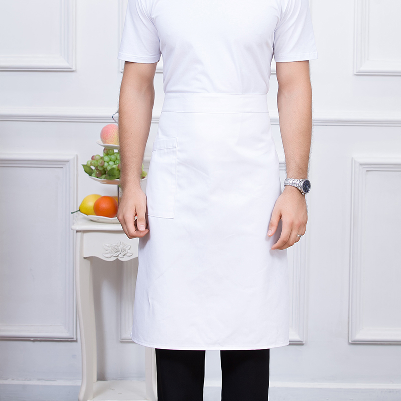 OEM Elegant Solid Color Cooking Apron for Home and Restaurant Use