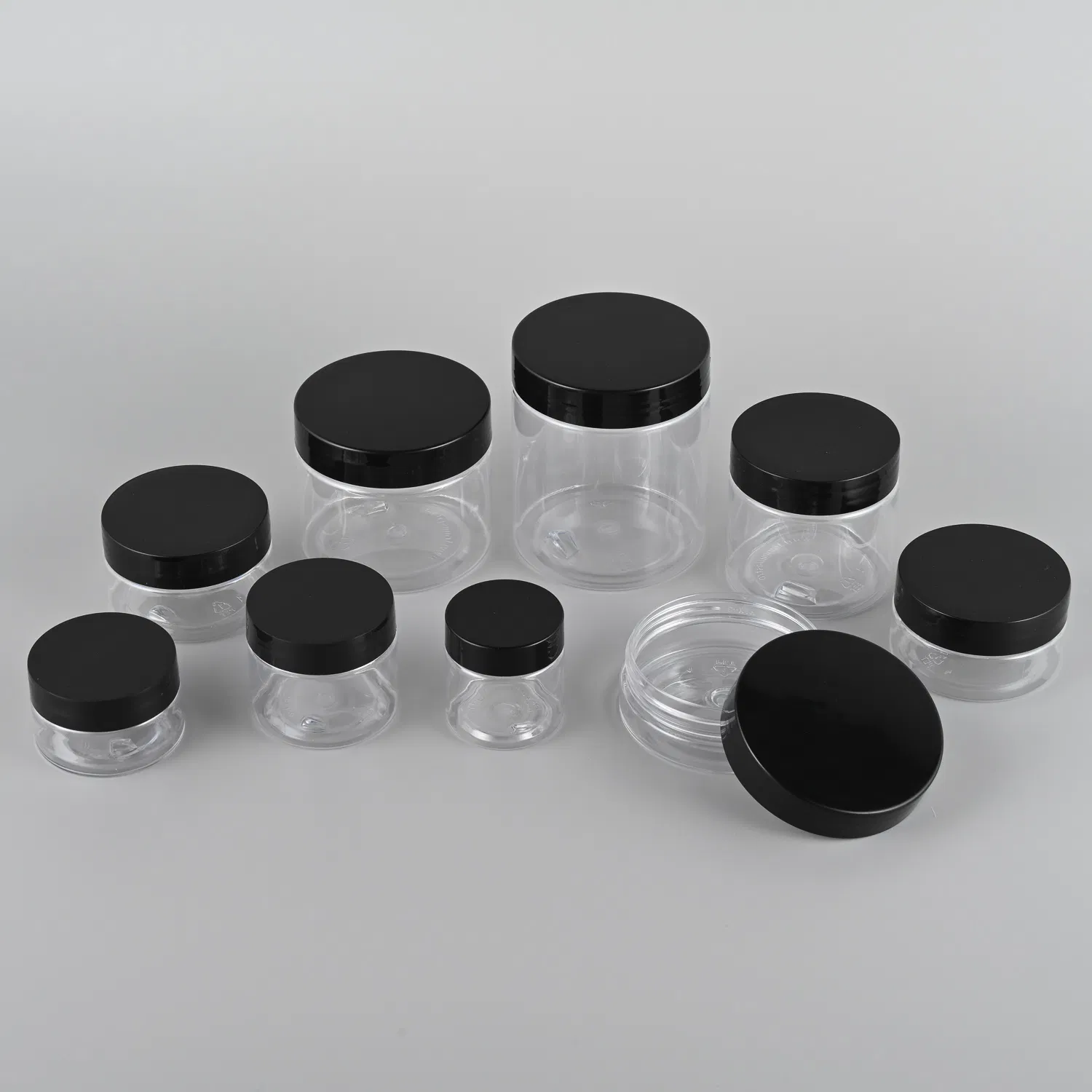 Hot Sale Wholesale Wide Mouth Empty Pet Plastic Jar Containers with Lid
