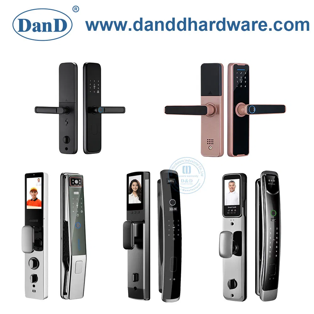 Security Electric Remote Control Card Hotel Smart Door Lock with Camera Audio Digital Door Lock