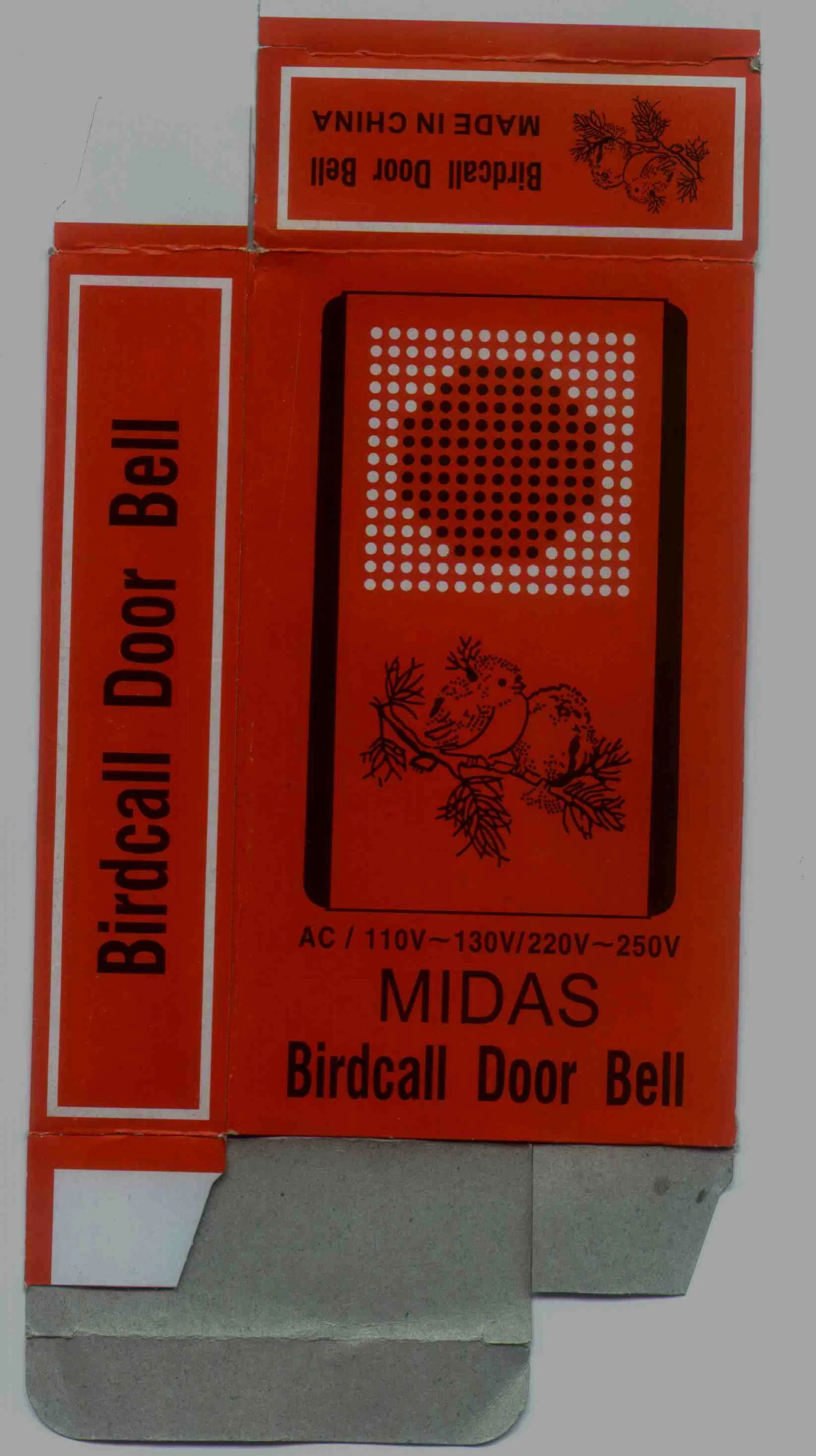 AC Canary Bird Sound Doorbell Chime