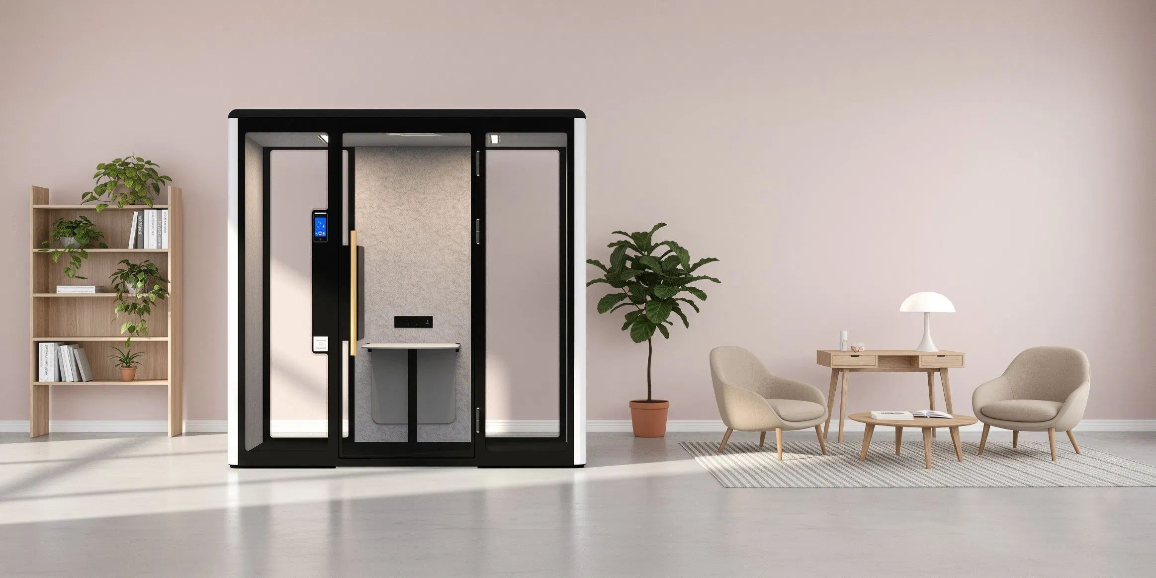 Modular Portable Meeting Pod for Office Privacy Space