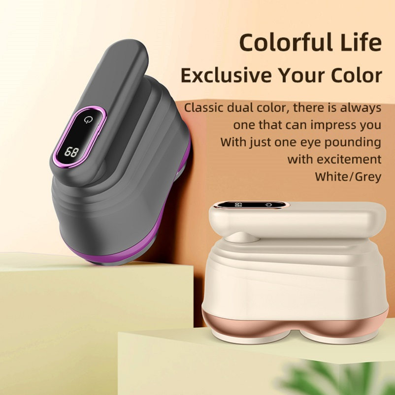Rechargeable Two Head Portable Electric Lint Remover Clothes Fabric Shaver and Lint Remover