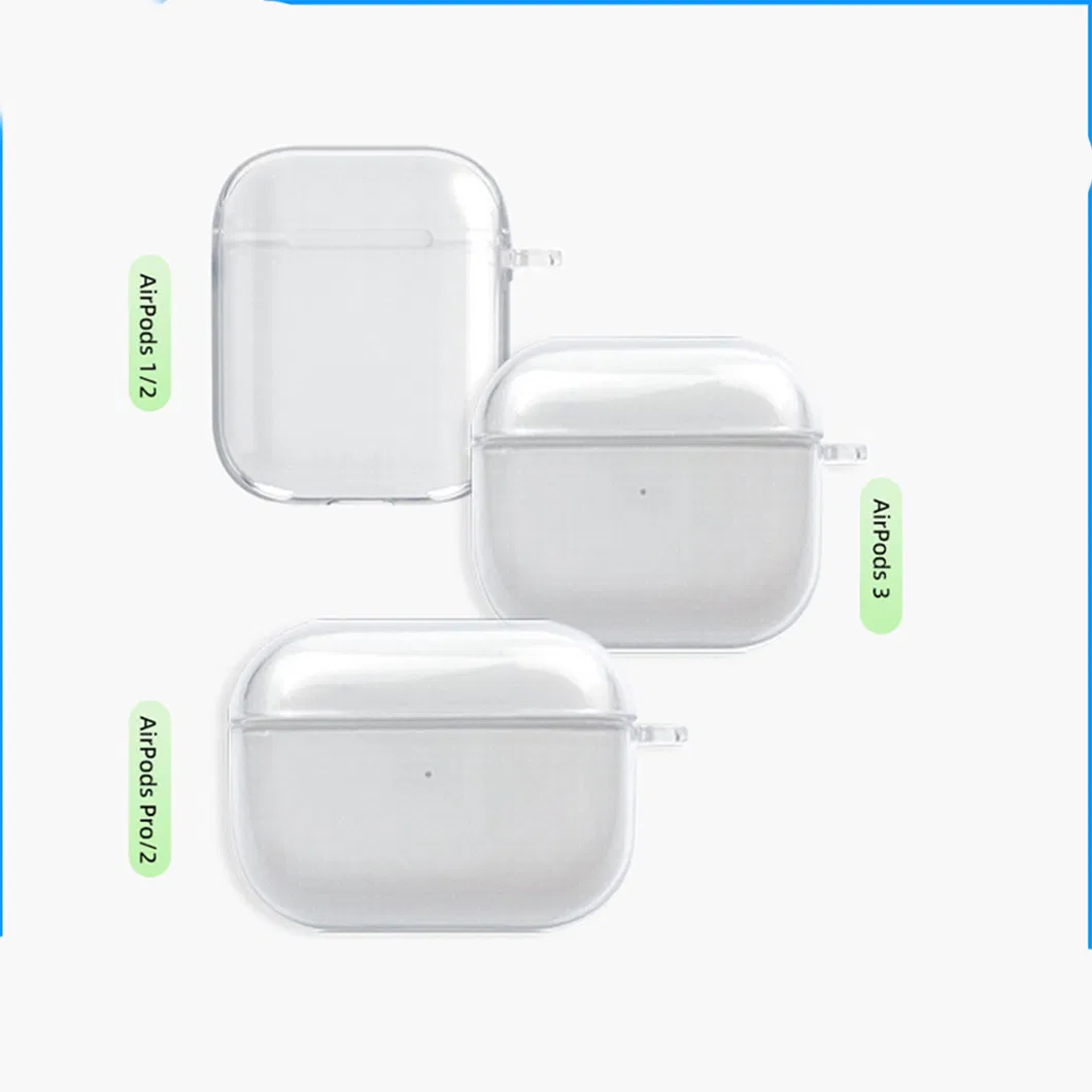 Customizable Logo TPU Transparent Earphone Case Soft Protective Cover for Air Pod PRO 2