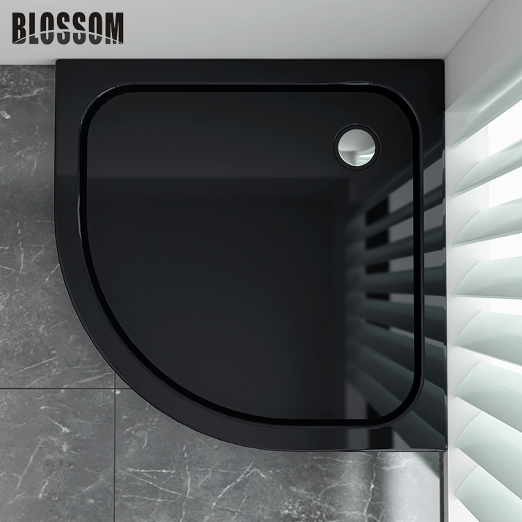 Bathroom Arc Acrylic Shower Room Plate with Fiberglass Resin Bottom