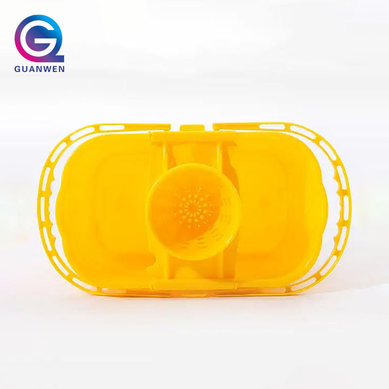 15L Floor Mops Cleaning Floor Bucket Gray Double Mop Bucket Plastic Mop with Bucket
