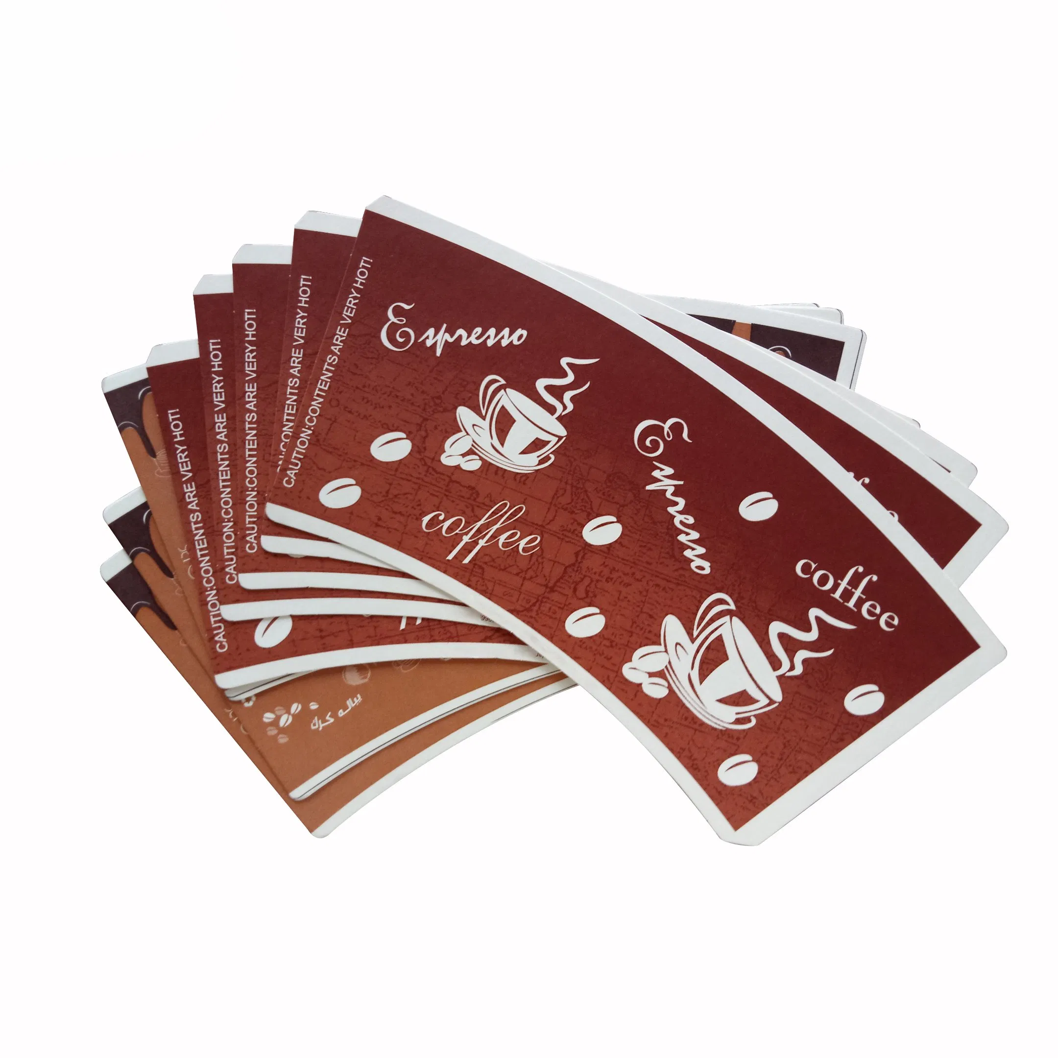 Factory Direct Sales PE Coating Flexible Printing Die Cutting Disposable Paper Cup Fan