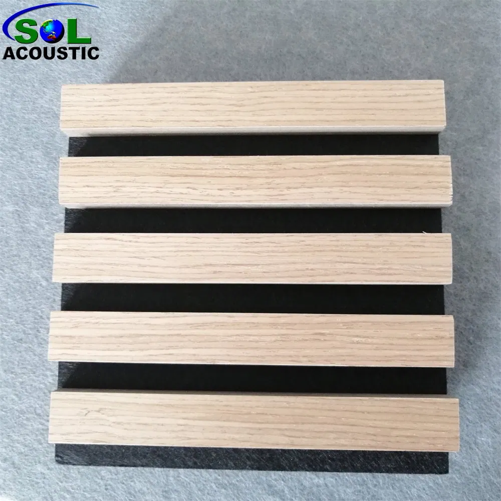 Sol Acoustic Wooden Sound Foam Isolation Slat Wall Panel