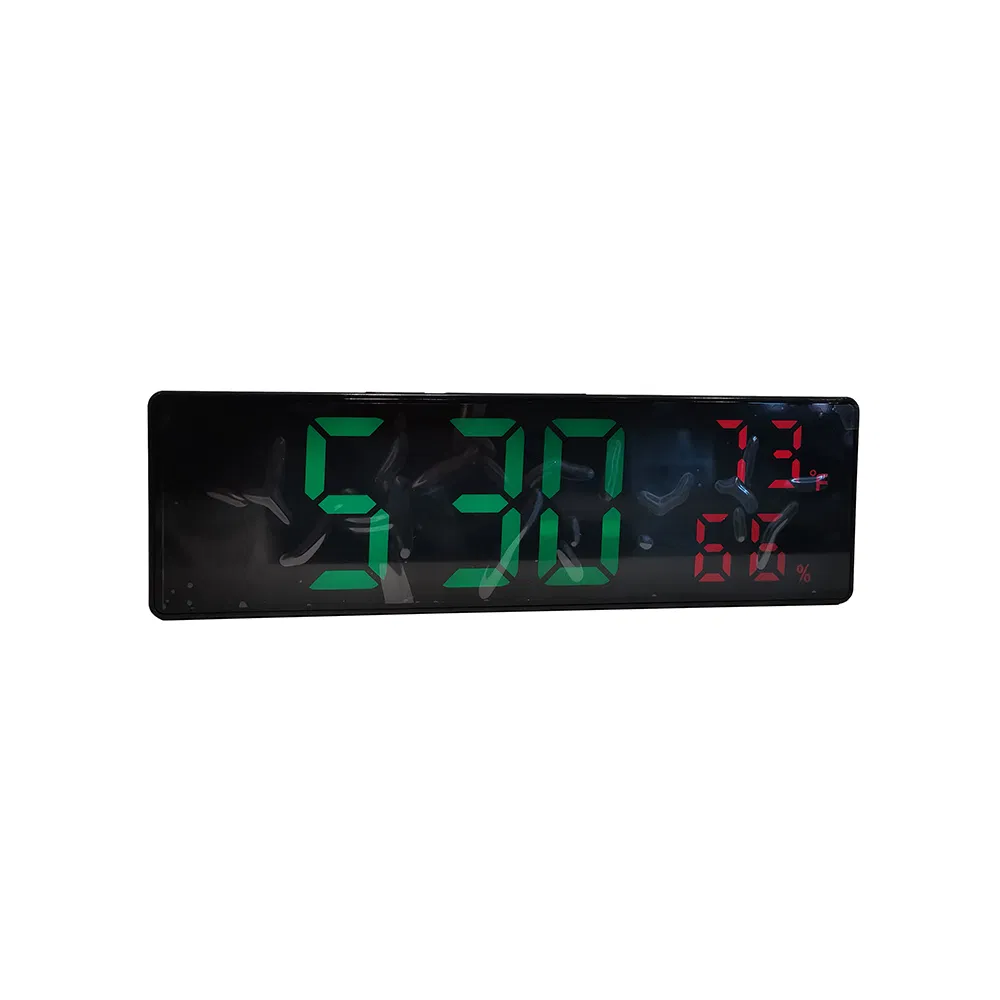 Destop Decorative Black Acrylic Screen White LED Diplay with Humidity Temperature Clock