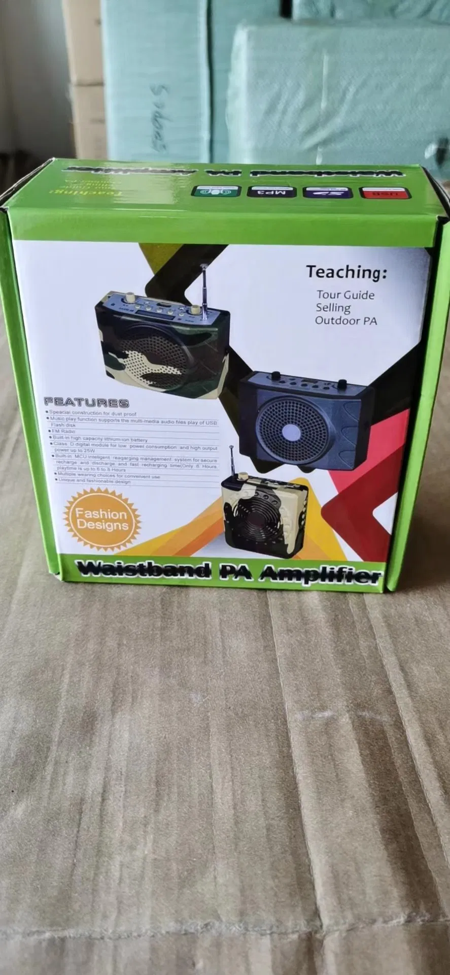 E76 Remote Control Player/Brid Caller, TF/FM Camouflage Amplifier Wireless Bluetooth Speaker