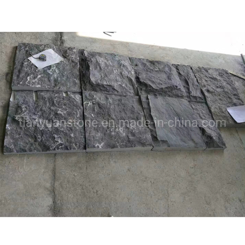 Exterior Spllit Face Bluestone Wall Stone, Blue Limestone Wall Strip Tile