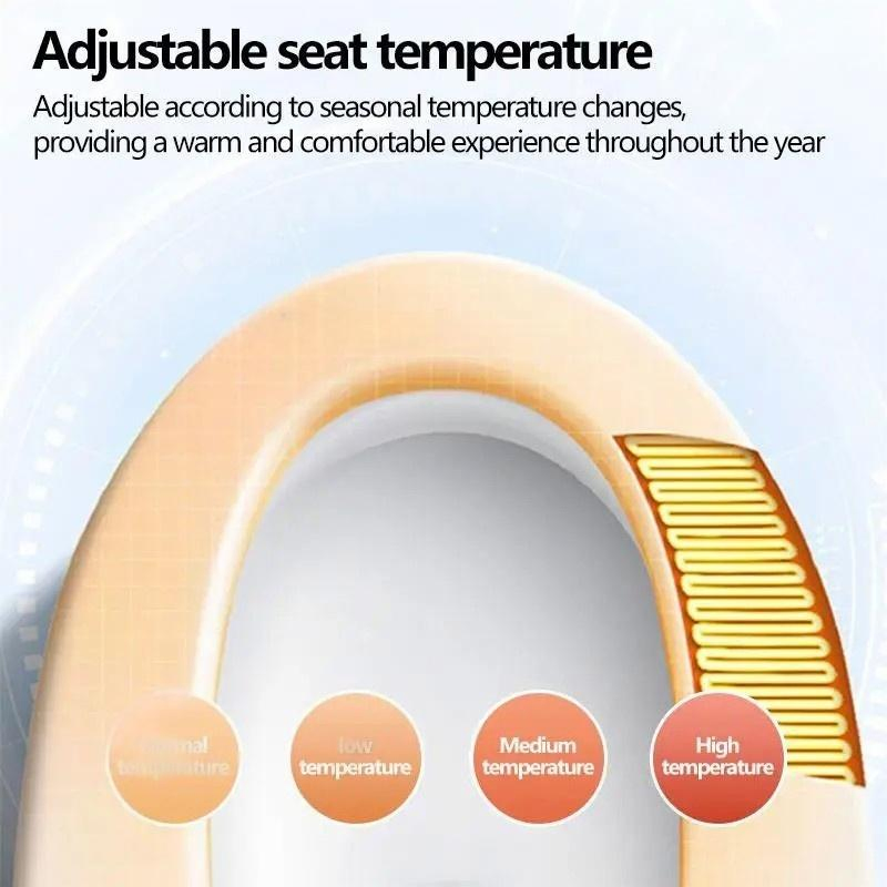 Elongated Electronic Dryer Smart Bidet Luxury Toilet Seat Cover for Bathroom Bowls