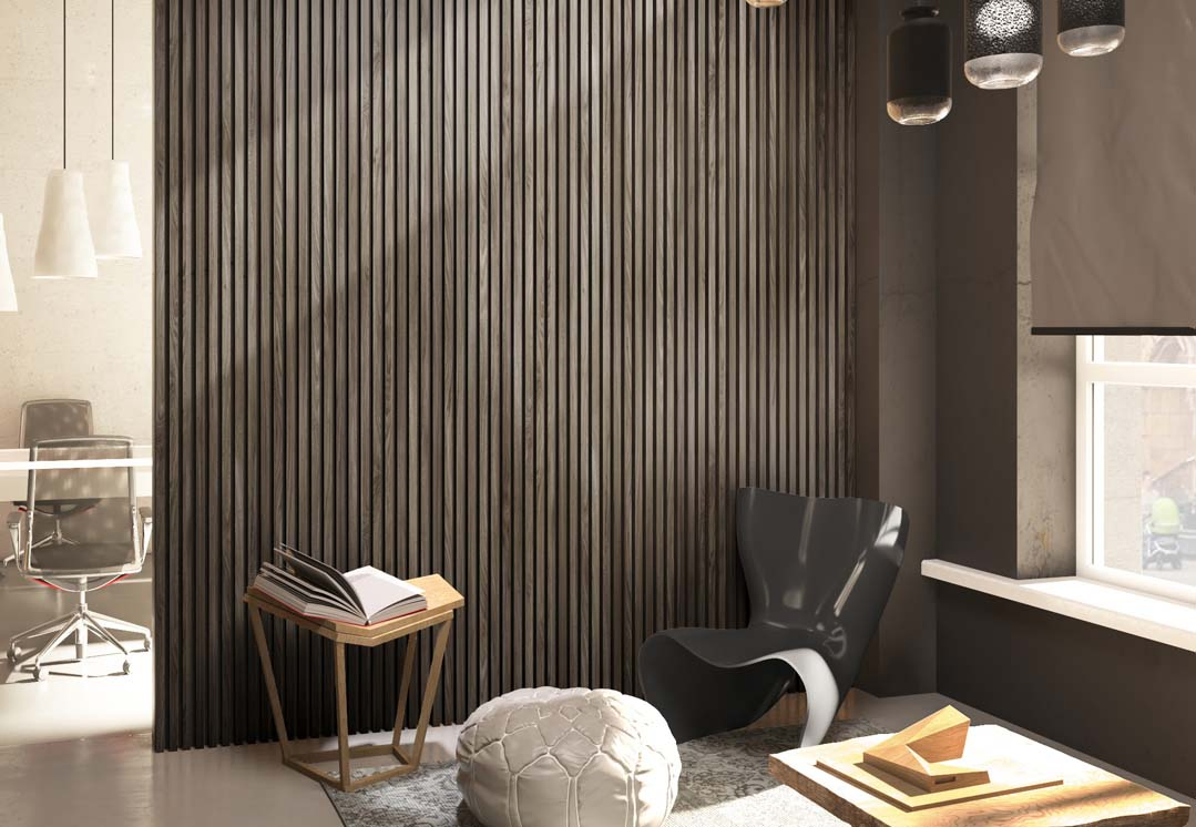 AG. Acoustic Acoustic Pet Felt Ceiling Wood Slats Wall Board with Natural Oak Veneer