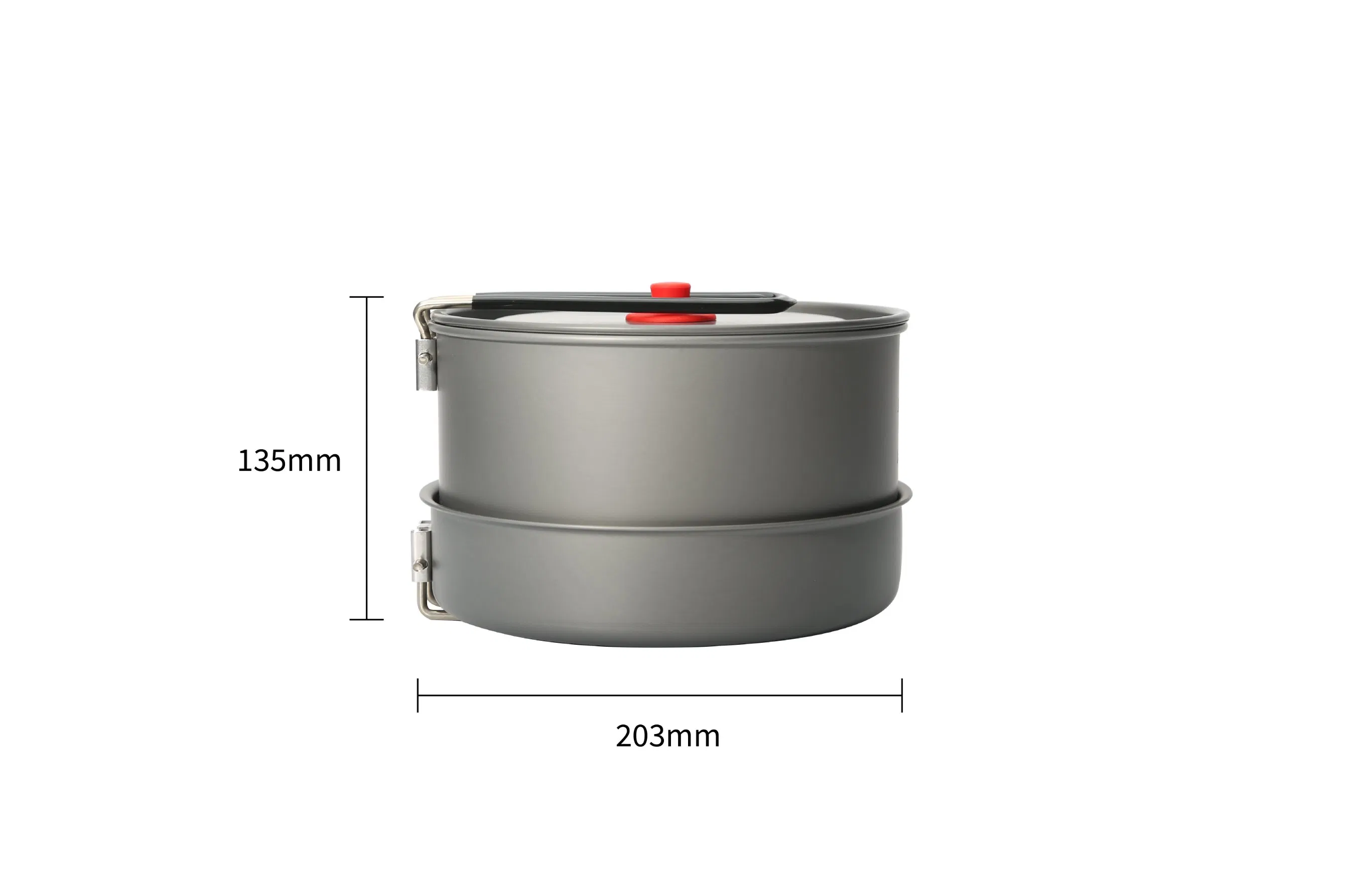 Aluminum Alloy 4PCS Camping Cooking Set with Frying Pan and Kettel