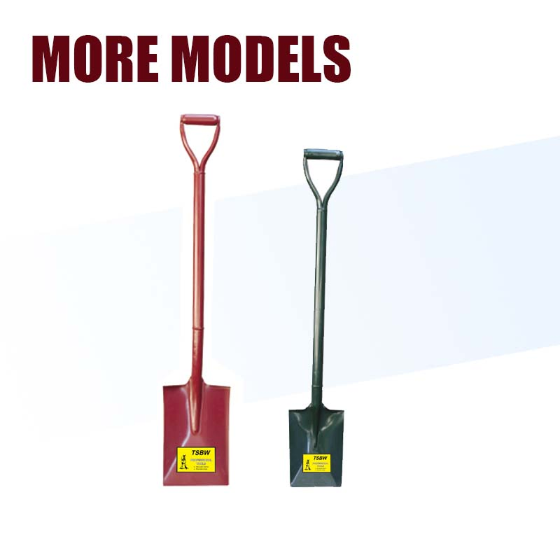 Steel Short Handle Garden Farming Tool Welded Construchtion Metal Spade