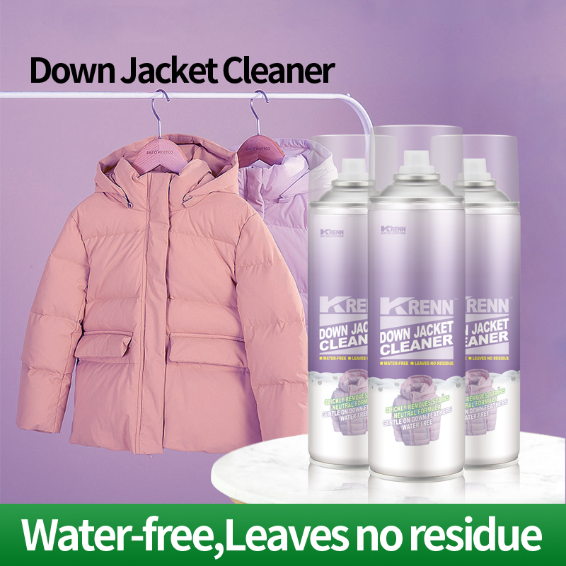 Krenn Manufacturer Down Coat Fabric Stain Removal Spray Cleaning Down Jacket Dry Cleaning Agent Foam Cleaner