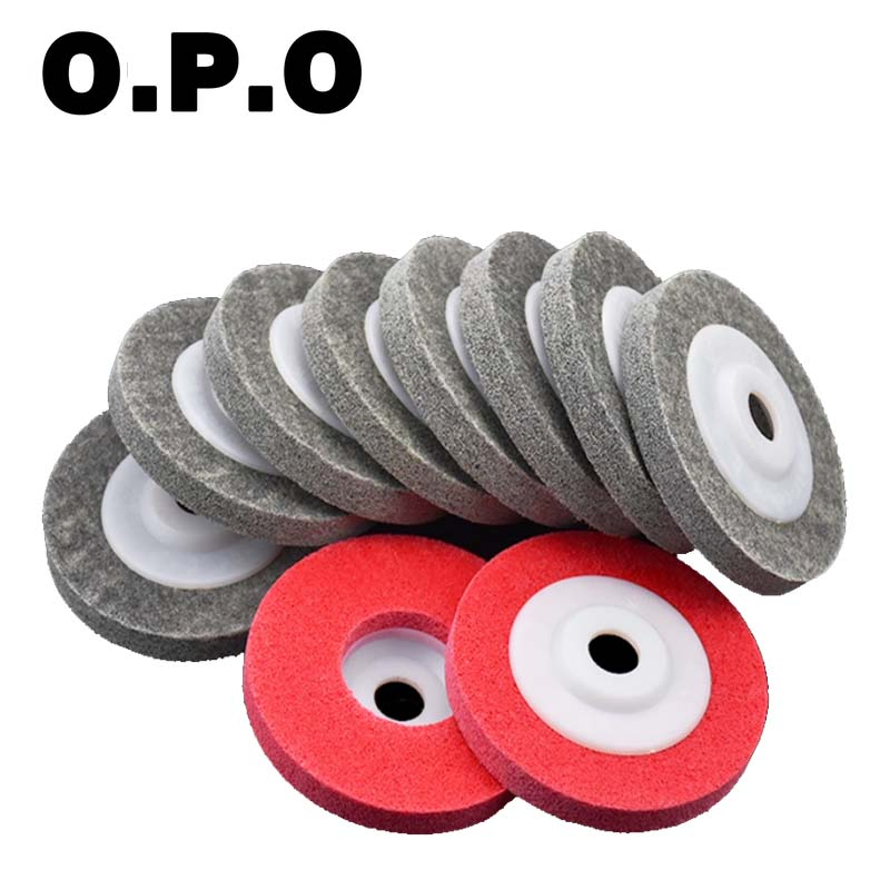 Нейлоновый полировальный круг Non-Woven, серый/красный