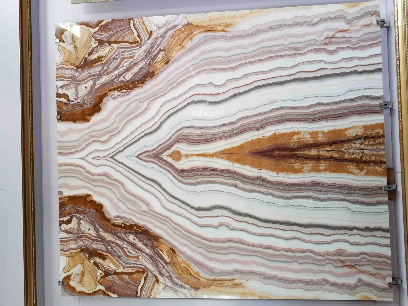 Step and Riser Mosaic Slab Tile Onyx