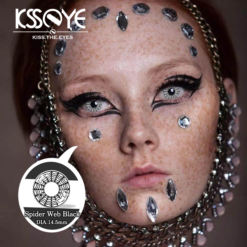 Halloween Lenses Supplier Sharingan Contacts Cosplay Crazy Hot Selling Crazy Color Design Cosmetic Soft Red Eye Color Makeup Contact Lens