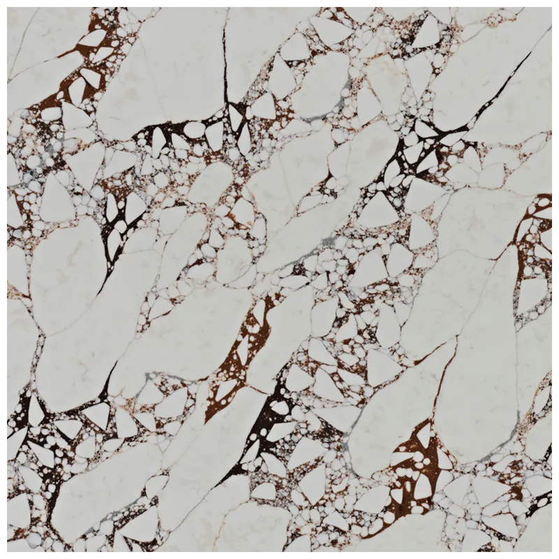 Large Format Calacatta Viola Purple Marble Look Sintered Stone Glossy Slabs