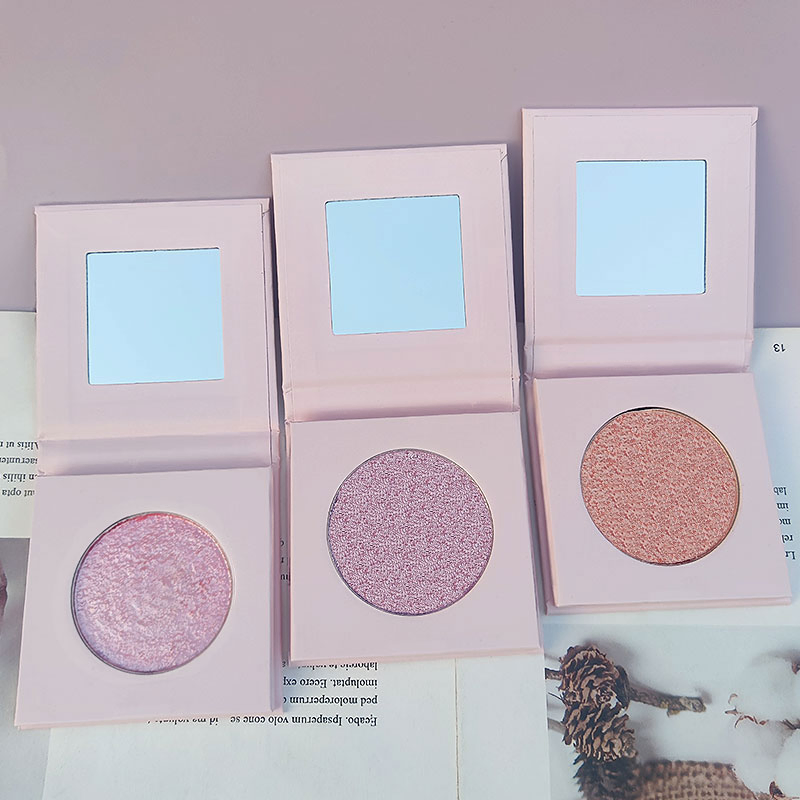 Custom Logo Private Label Vegan Makeup Shimmer Body Pressed Highlighter Makeup