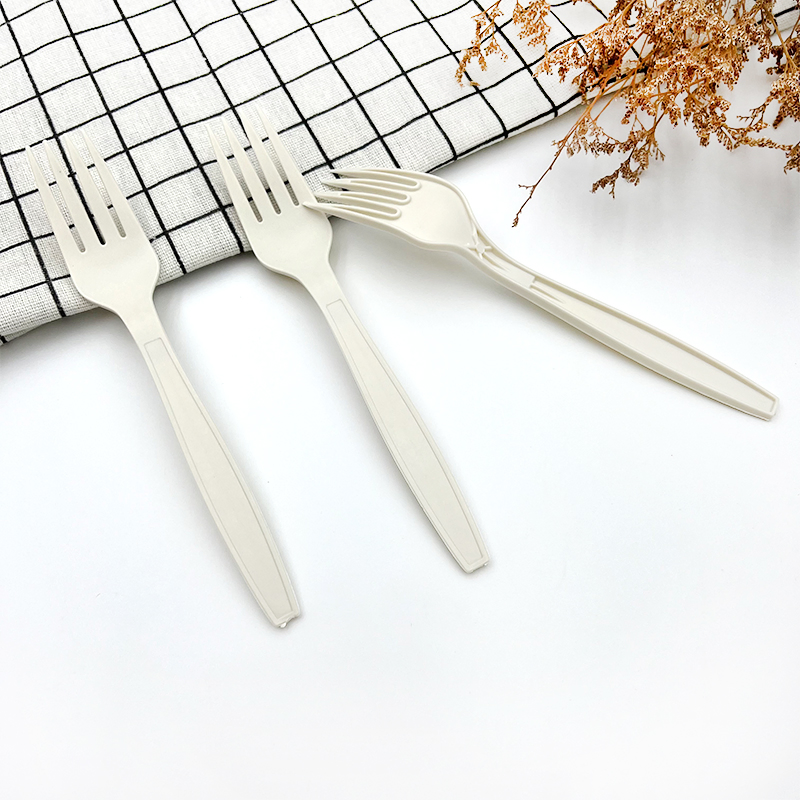 Eco Friendly Tableware 100% Biodegradable Degradable Cutlery Spoon and Fork