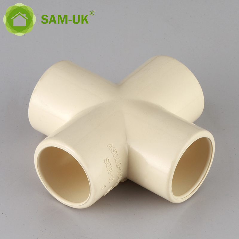 ASTM D2846 Schedule 40 CPVC 4-Ways Fittings Cross