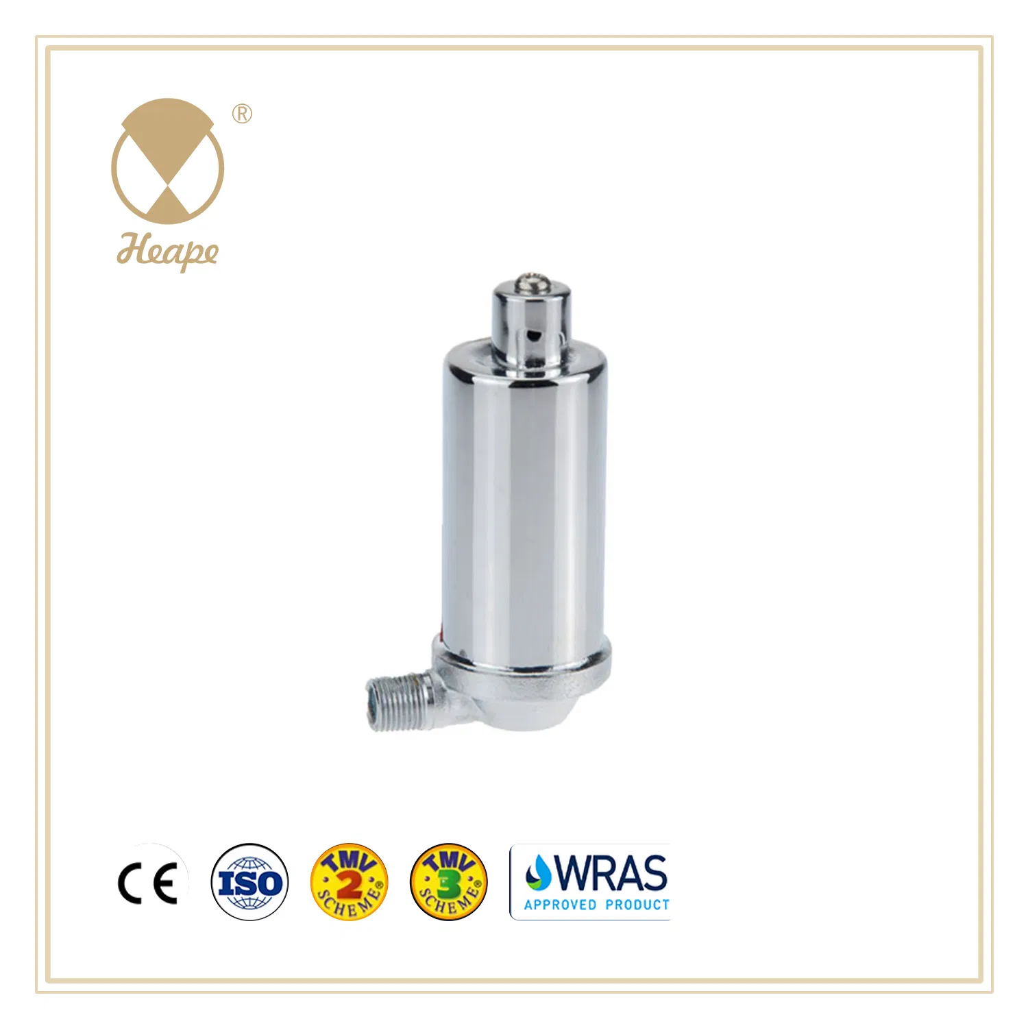 Heape Brass 1/8 Angle Radiator Air Vent Valve for Pipiline