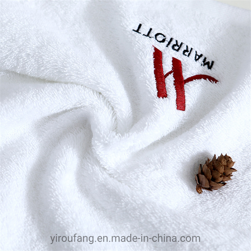 Adult Medium Bath Towels White 4 Star Hotel Cheap 100 Cotton Jacquard Square Towel Set Plain Cotton
