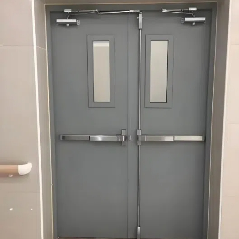 UL Listed Panic Exit Device Fireproof Double Open Metal Fire Door