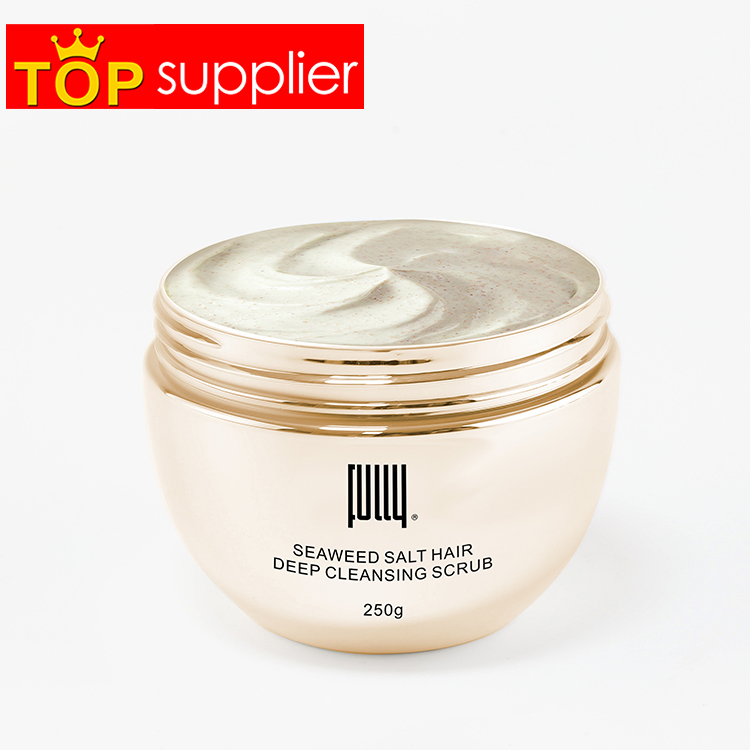 Private Labels Custom Good Quality Home Seaweed Salt Hair Deep Cleansing Scrub Hair Shampoo