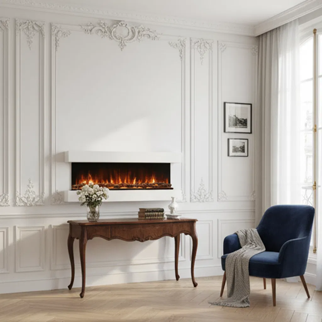 Modern 72-Inch Electric Fireplace for Energy-Efficient Stylish Home Decor