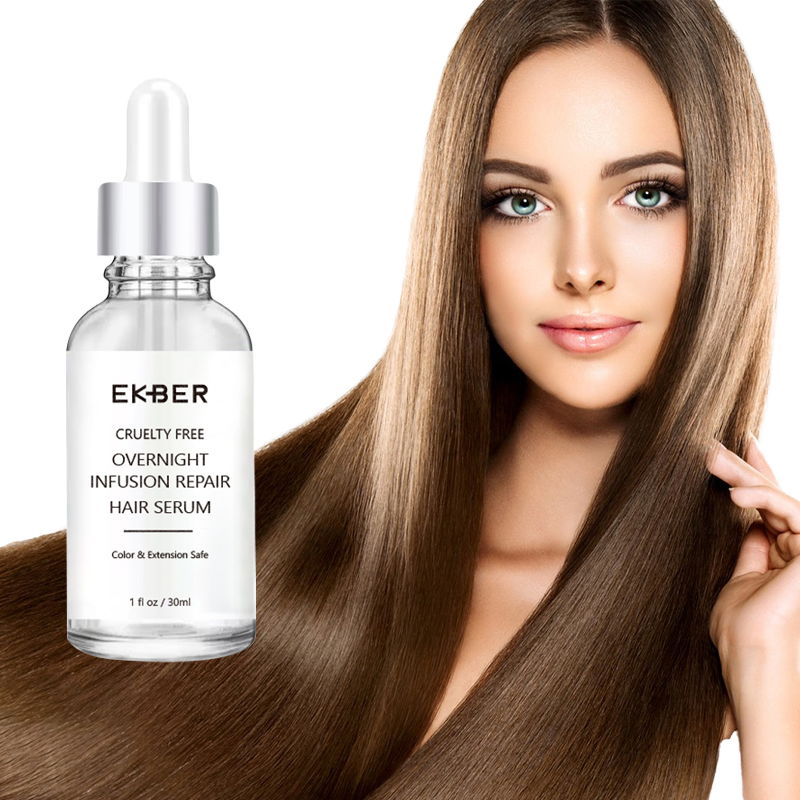 Private Label Best Factory Overnight Repairing Hair Thicker Growth Oil Serum 30ml