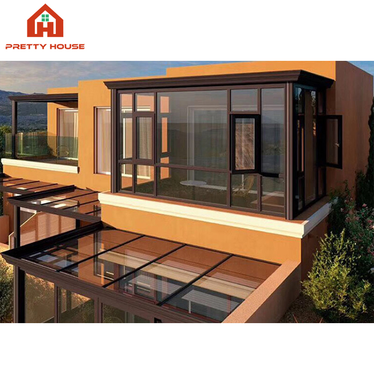 Nordic Sunroom Balcony Garden Exterior Design Aluminum Veranda