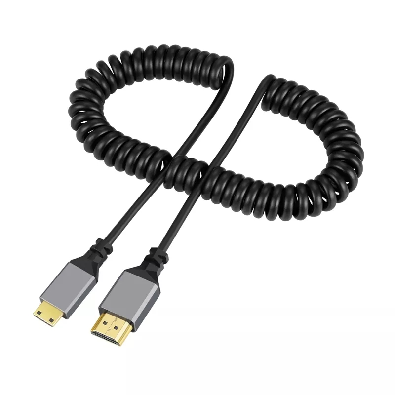 Кабель HDMI 4K 60Hz спиральный, удлинитель