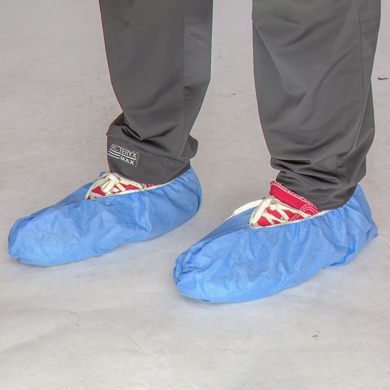 Standard Supertuff Blue Safety Disposable Shoe Covers for Keeping Dust From Workspaces