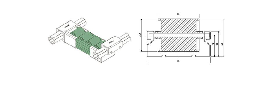 Roller Track Joint for Producting Line/Roller Track /Pipe Fitting