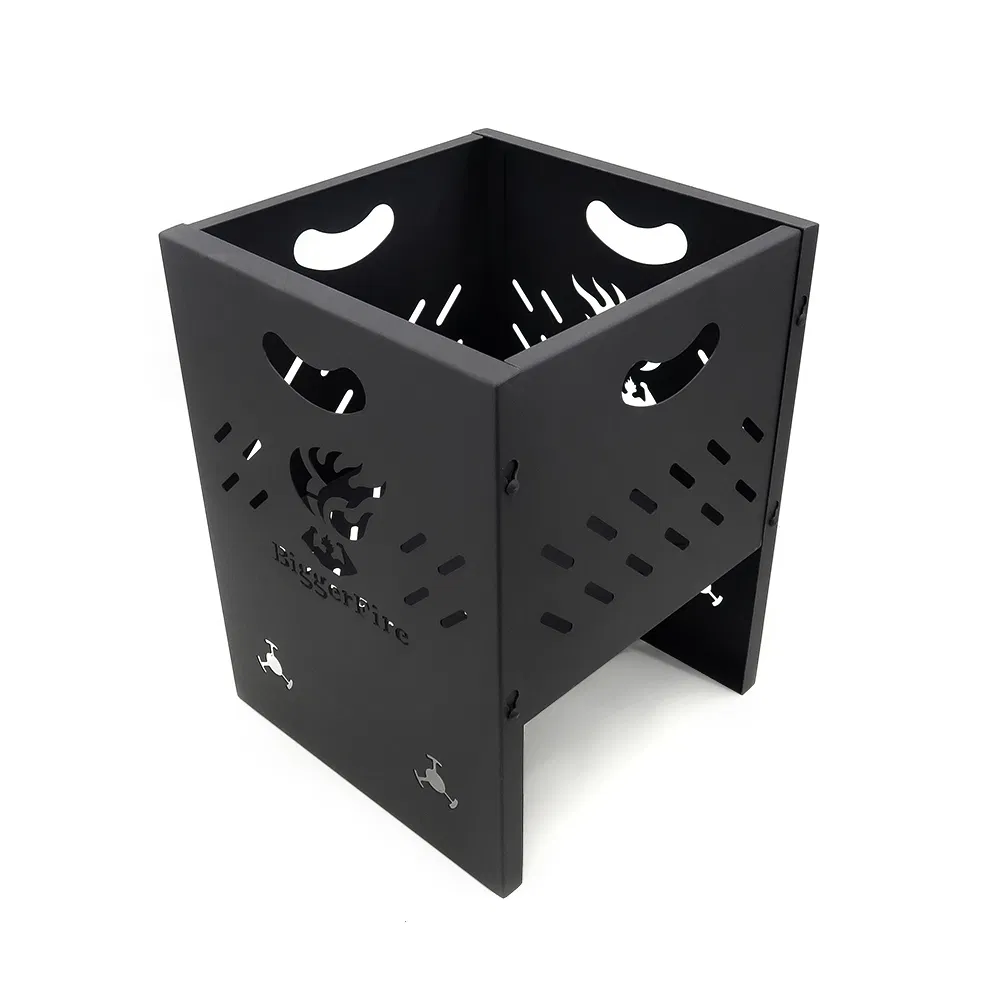 Стальной костровой котелок для костра, складной