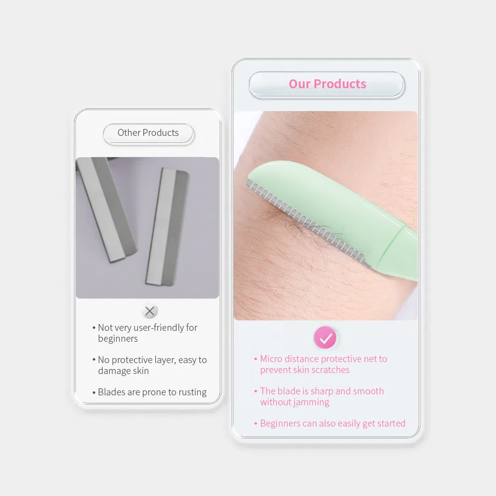 Women's Eyebrow Razor Eco Friendly Eyebrow Razor Trimmer Shaper Dermaplaning Tools