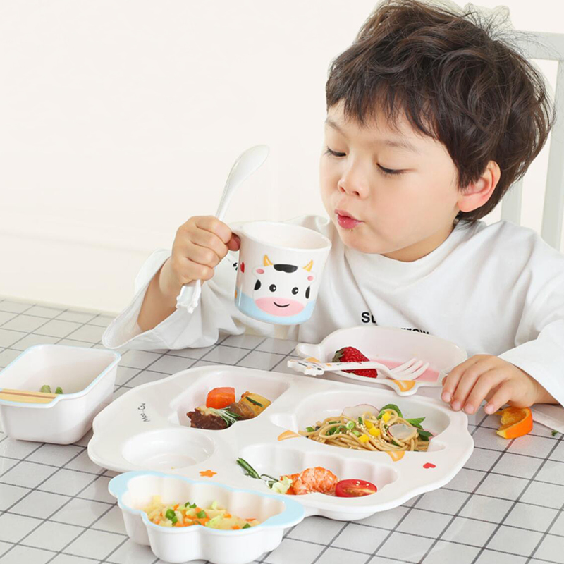 Toddler Dinnerware Food Silicone Plate Set