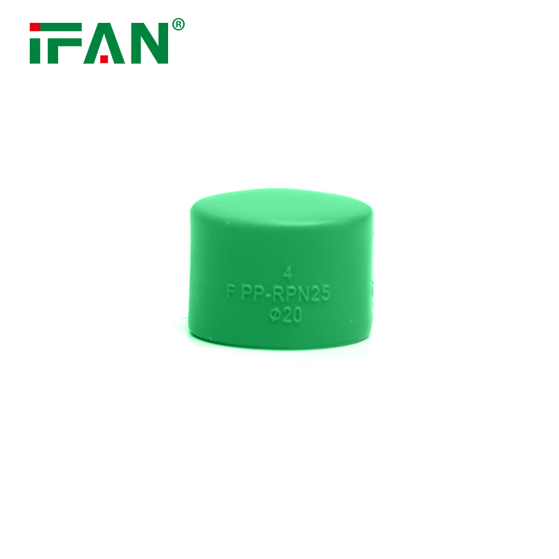 Ifan Plastic Pipe Plumbing Water Pipe Connector PPR Green End Cap Fittings