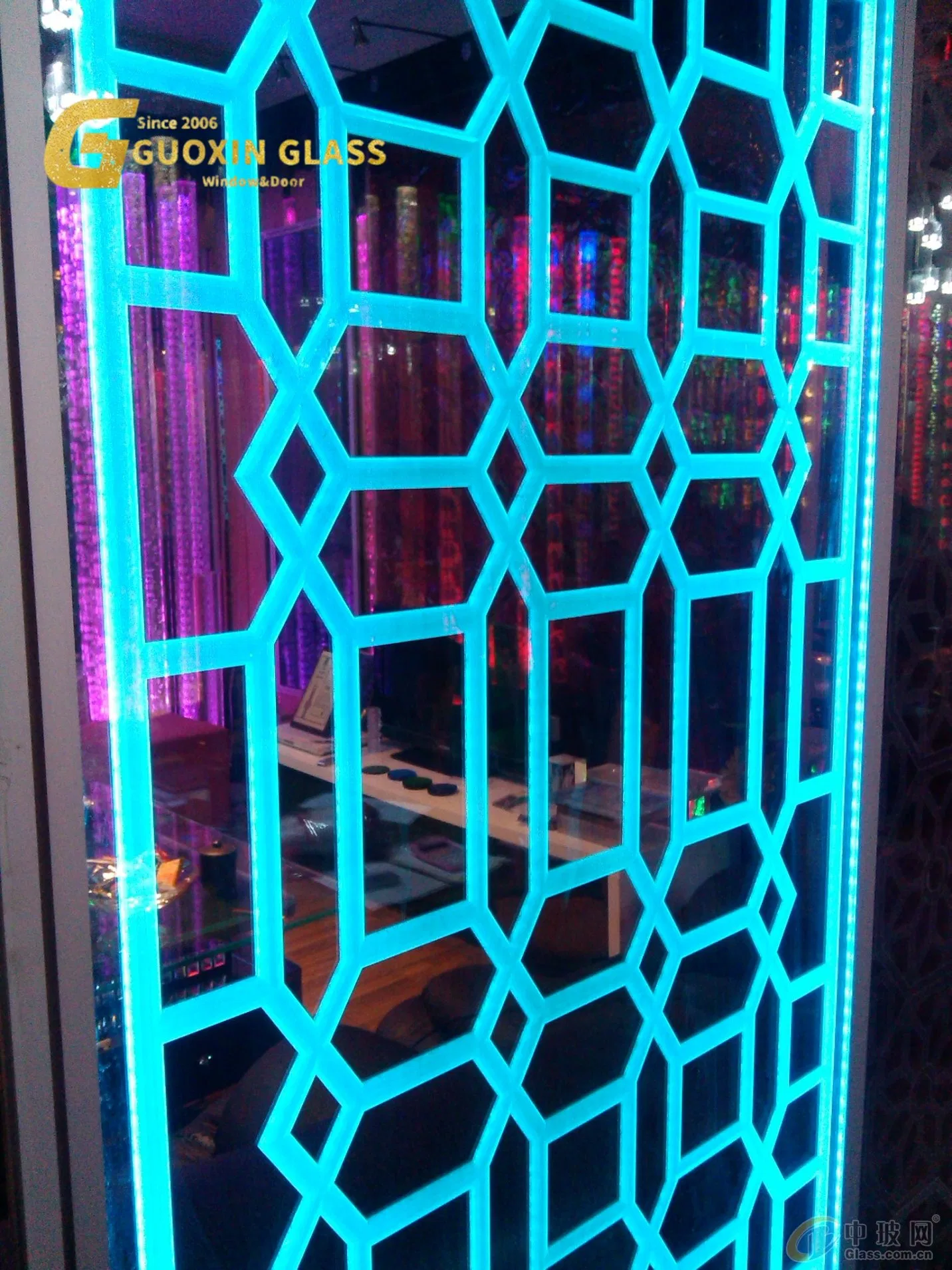 Premium 3D Laser Engraved LED Glass Artwork for Home Dé Cor