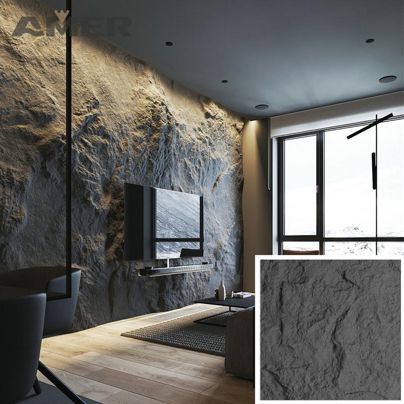 Lightweight PU Stone Panel Wall Artificial Polyurethane Stone Panel PU Faux Stone