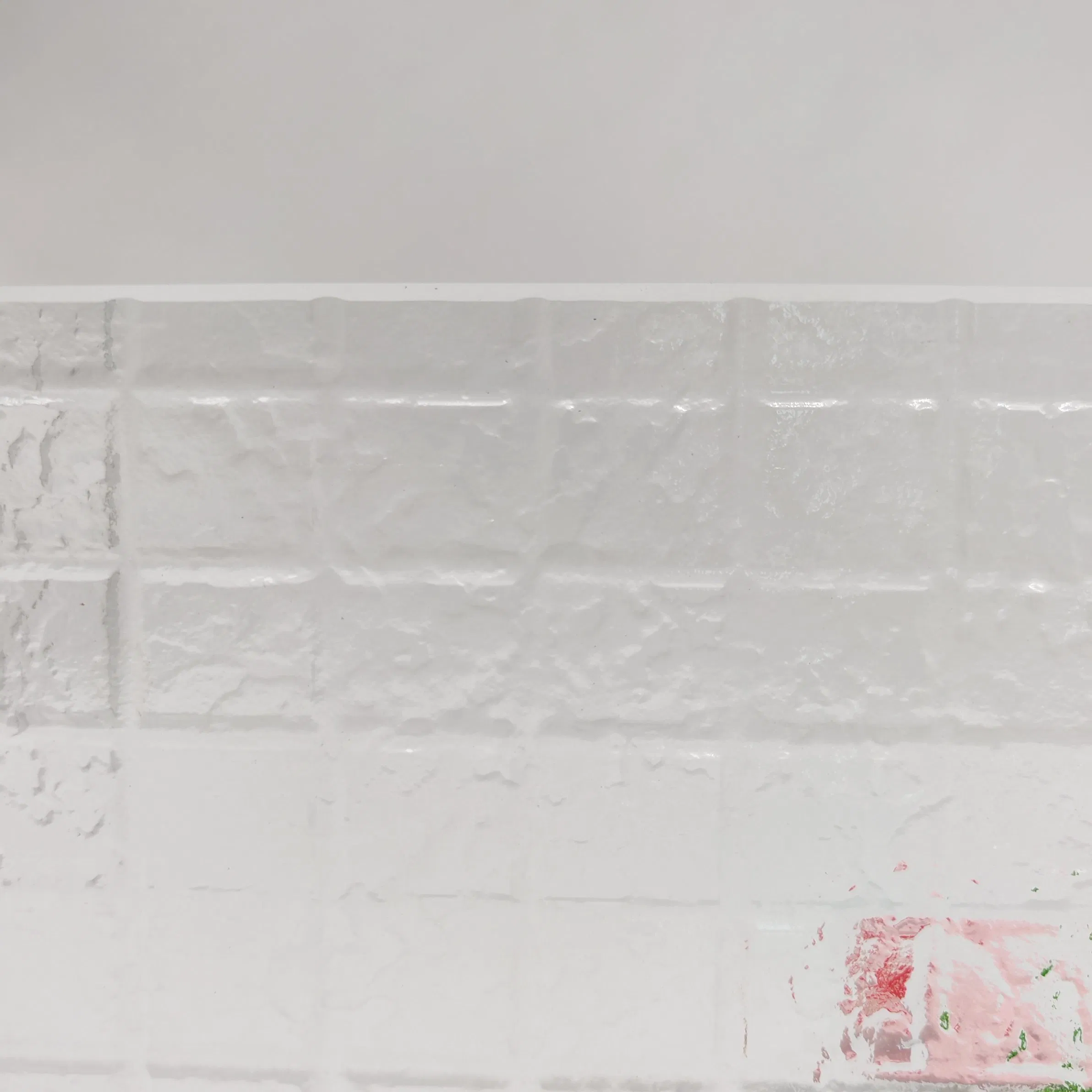 Brick Pattern Fused Glass Bowls for Stylish Hotel Divide Space