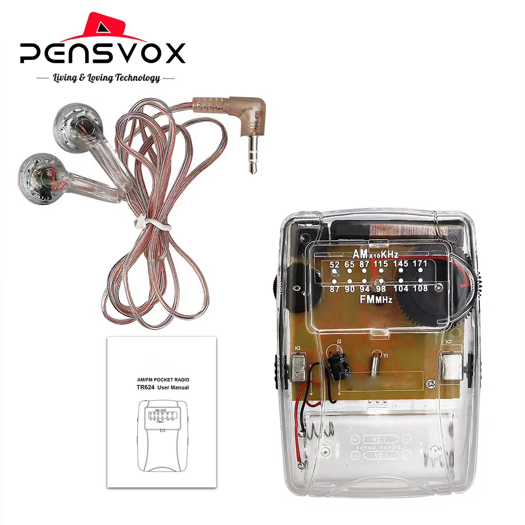 Development and Production Earpiece Radio Earphone for FM 88-108MHz Fixed Frequency Radio Sports Events Collective Meetings