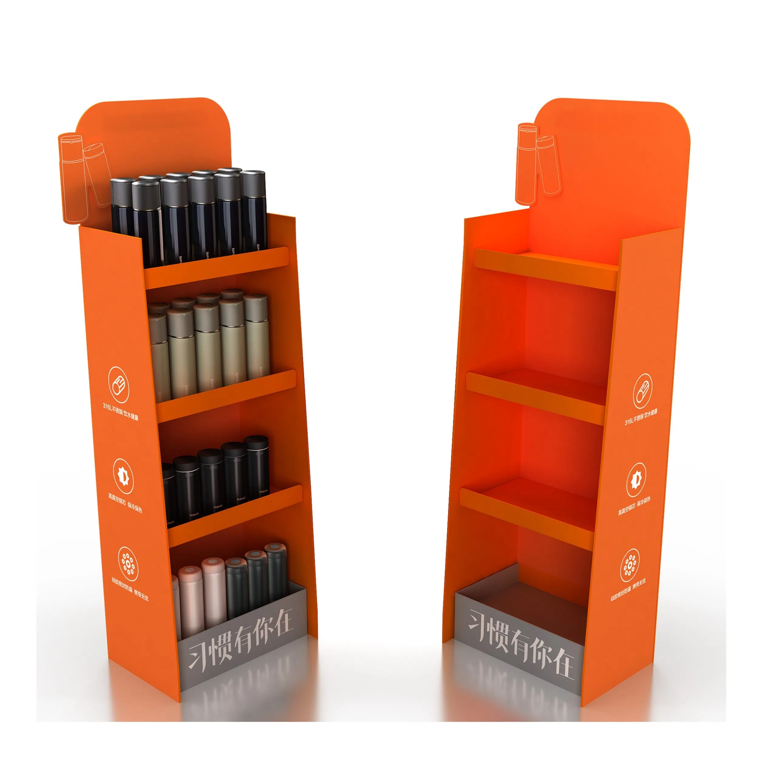 Free Sample Making, Quick Production, Custom Designed Paper Display Rack