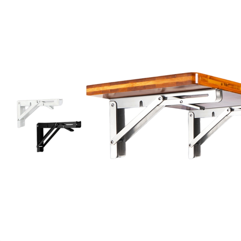 Versatile Folding Shelf Bracket for Home and Office Organization Hardware